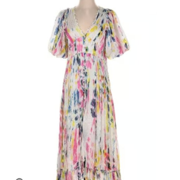 Hemant & Nandita Dress Size Large Tie Dye pattern - Picture 1 of 6